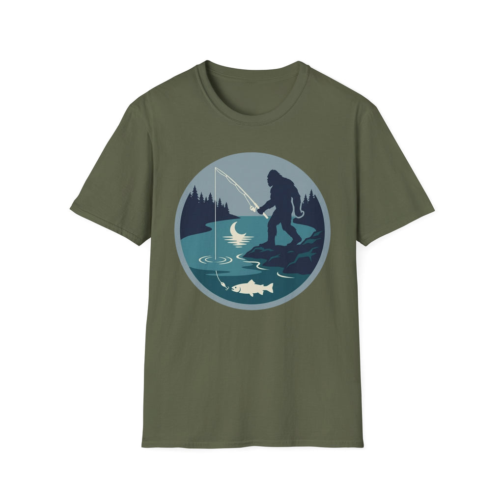 Bigfoot Night Fishing T-Shirt