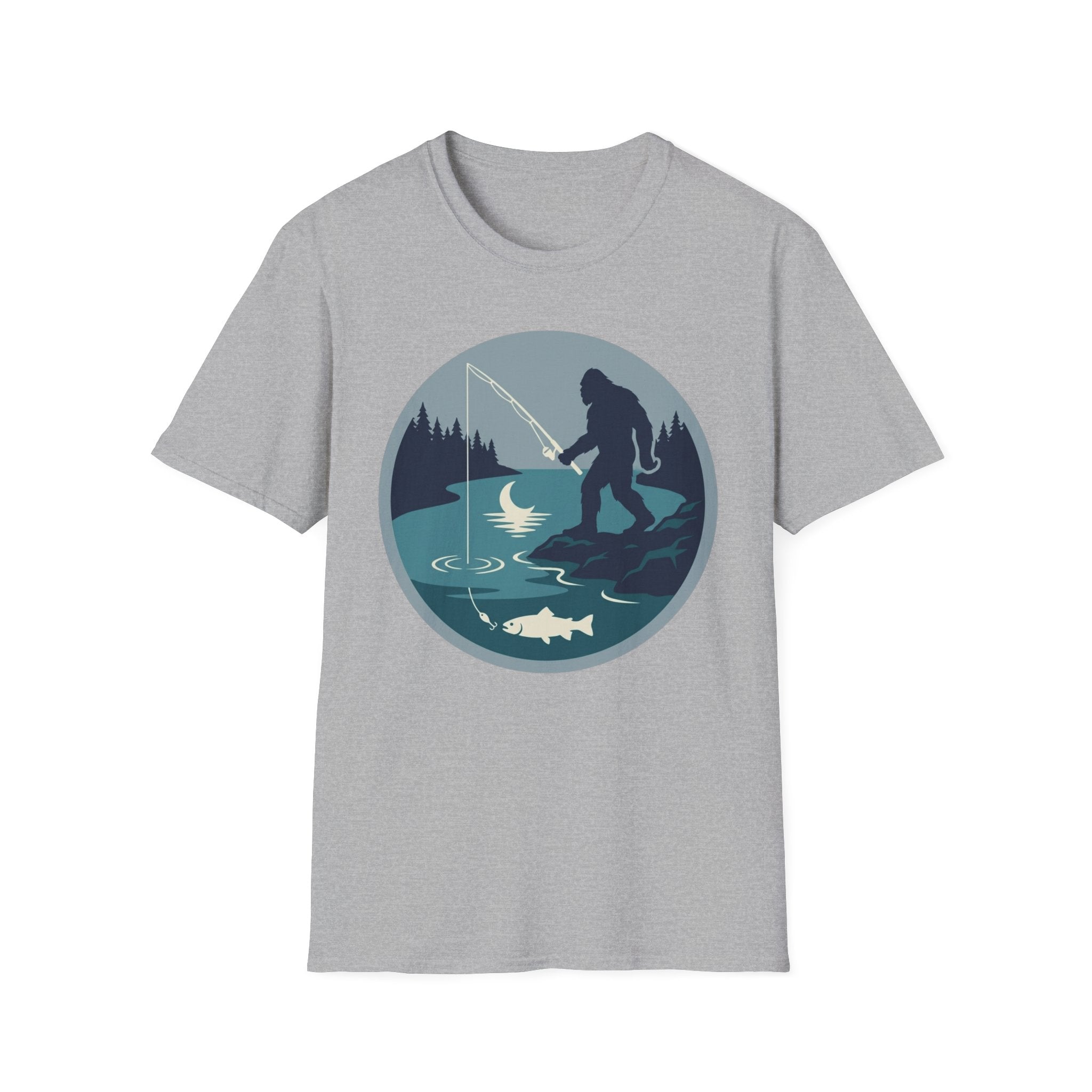 Bigfoot Night Fishing T-Shirt