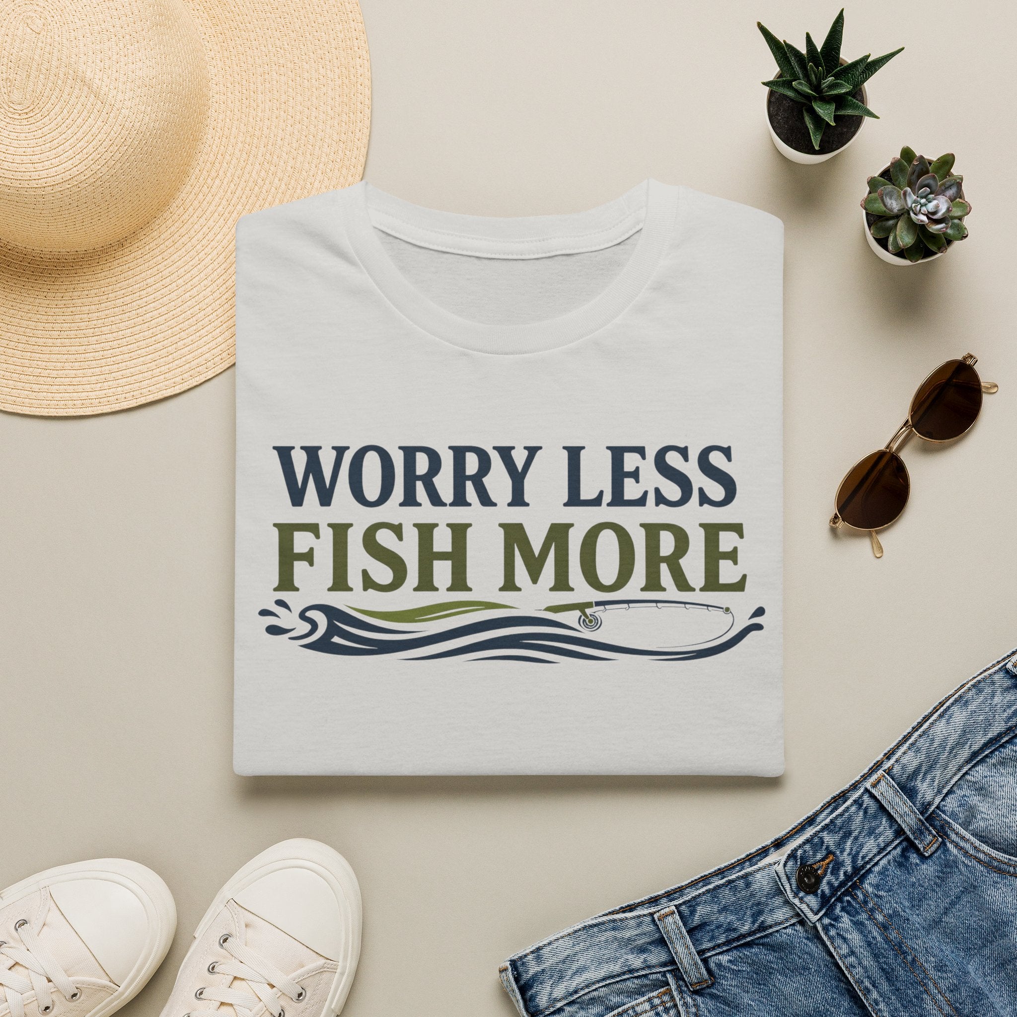 Worry Less Fish More T-Shirt