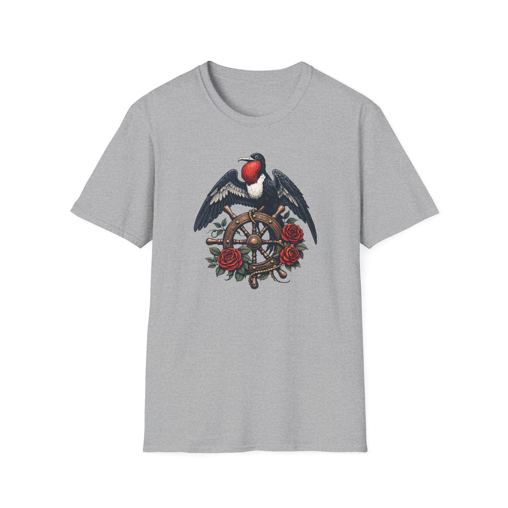 Bird Helm Roses T-Shirt