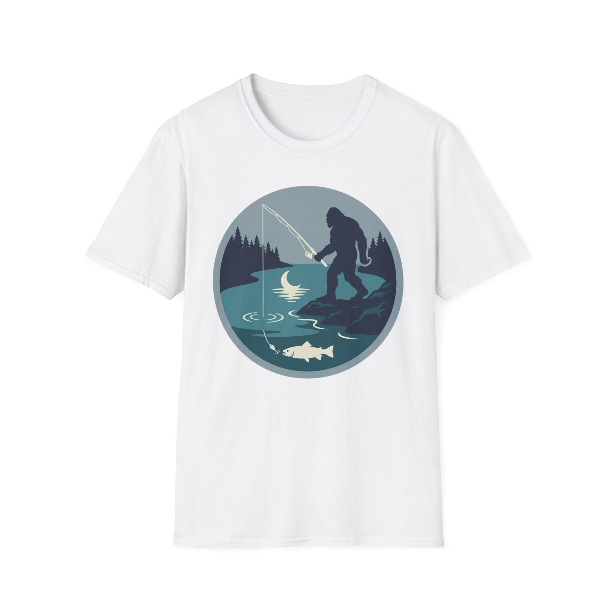 Bigfoot Night Fishing T-Shirt