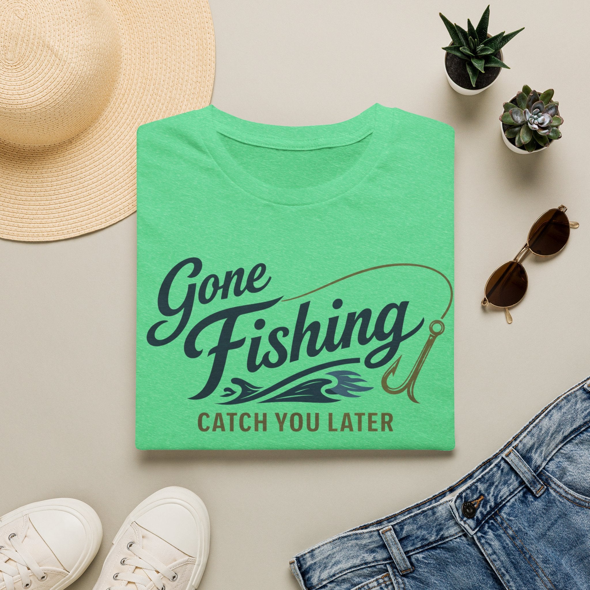 Gone Fishing Catch You Later T-Shirt