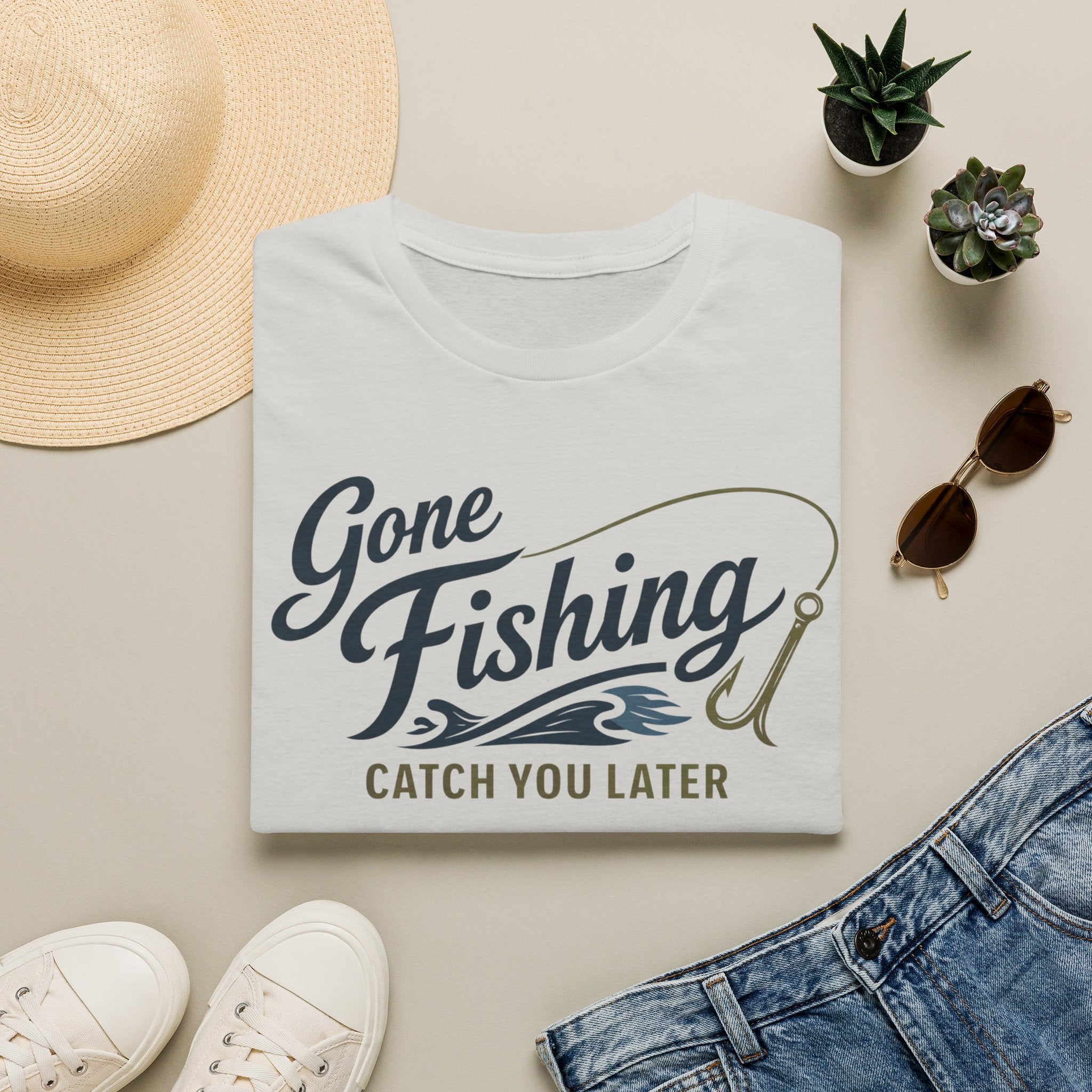 Gone Fishing Catch You Later T-Shirt