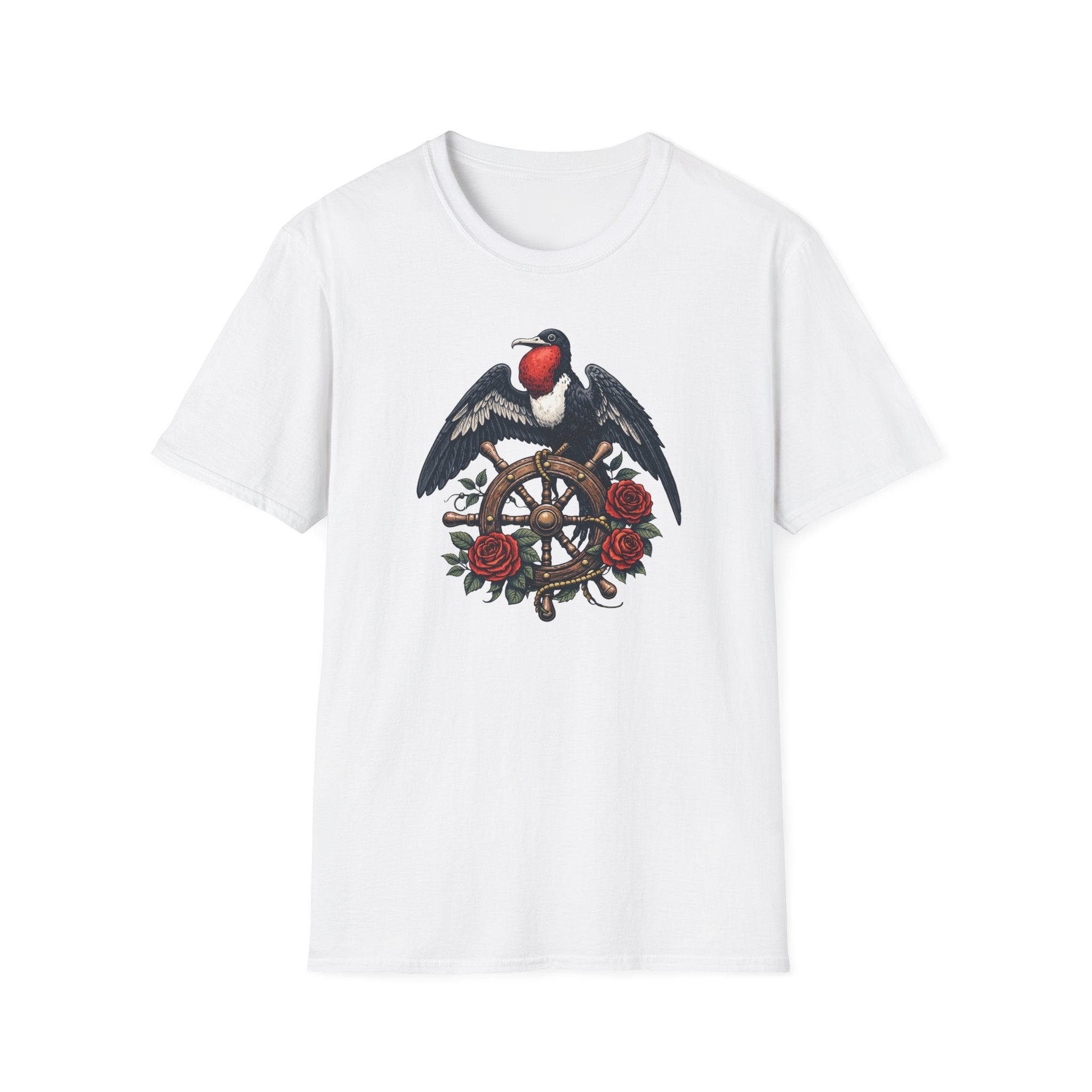 Bird Helm Roses T-Shirt