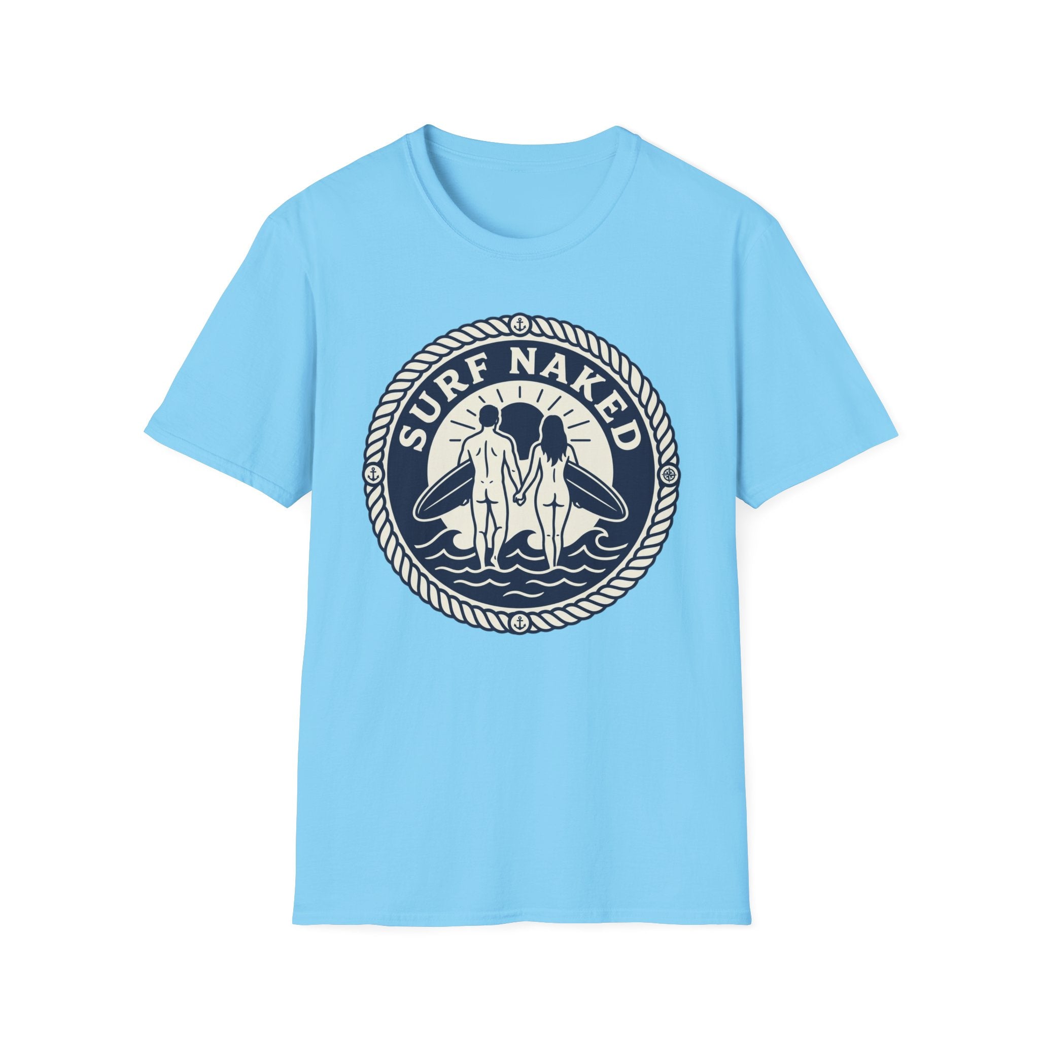 Surf Naked Couple T-Shirt