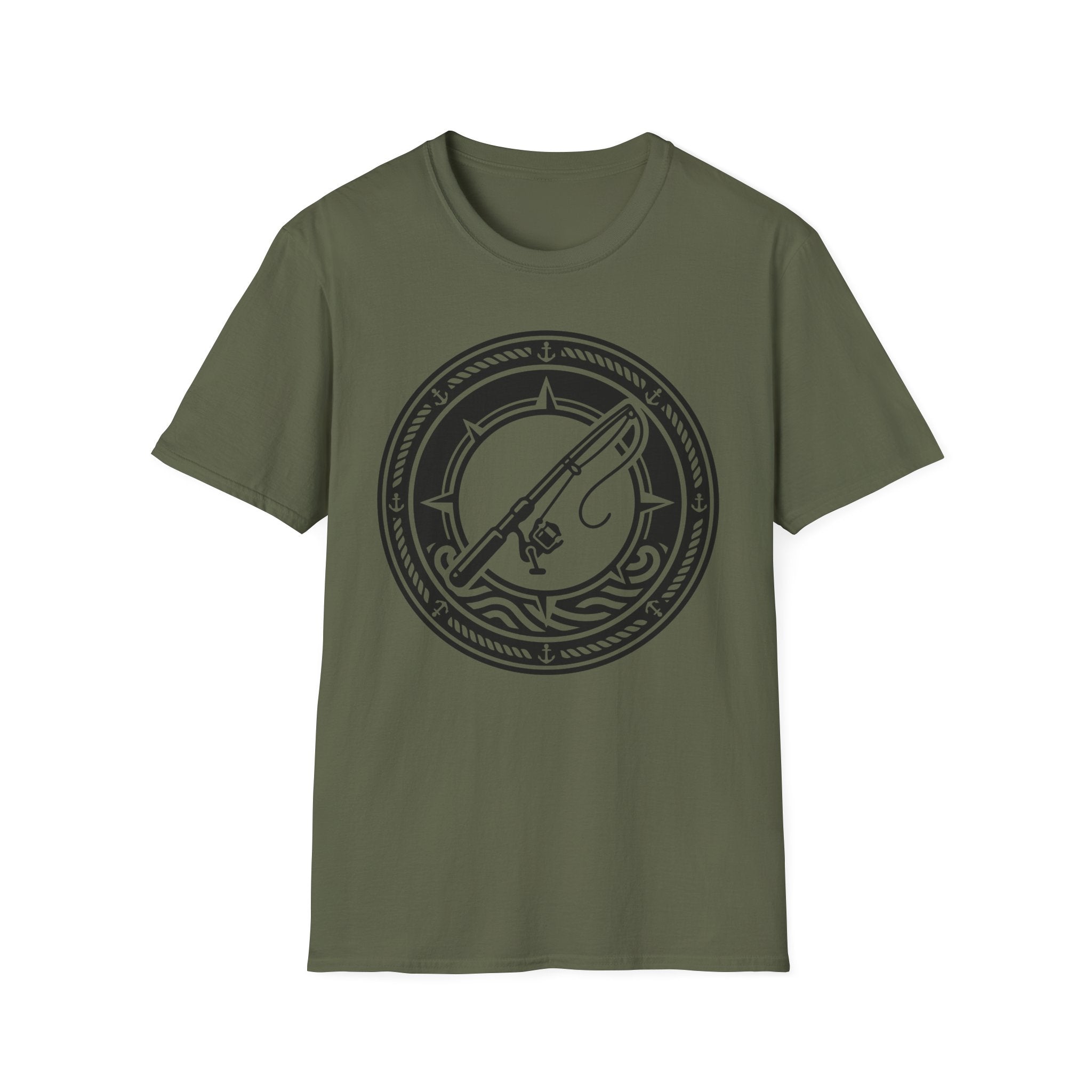 Fishing Rod Badge T-Shirt