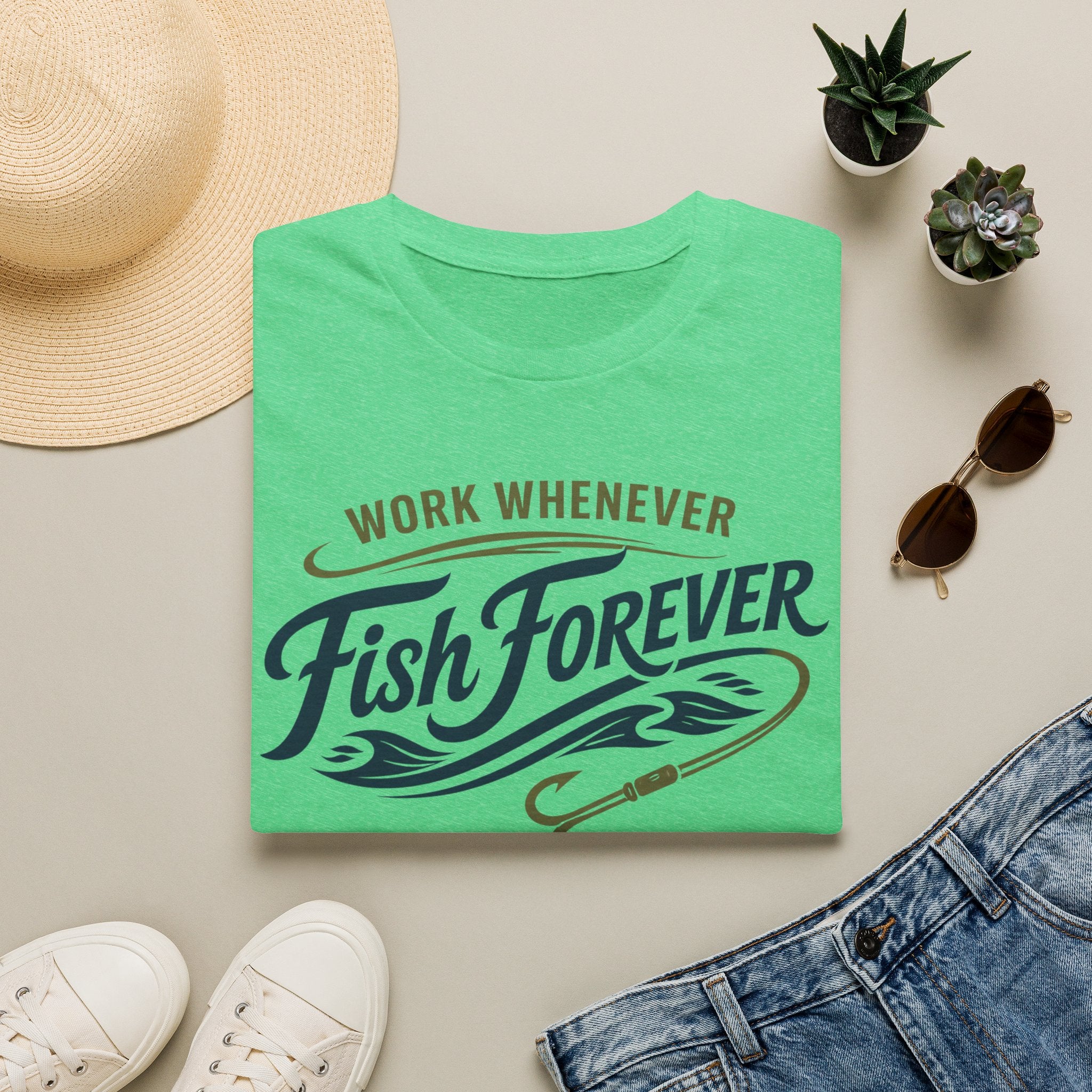 Work Whenever Fish Forever T-Shirt