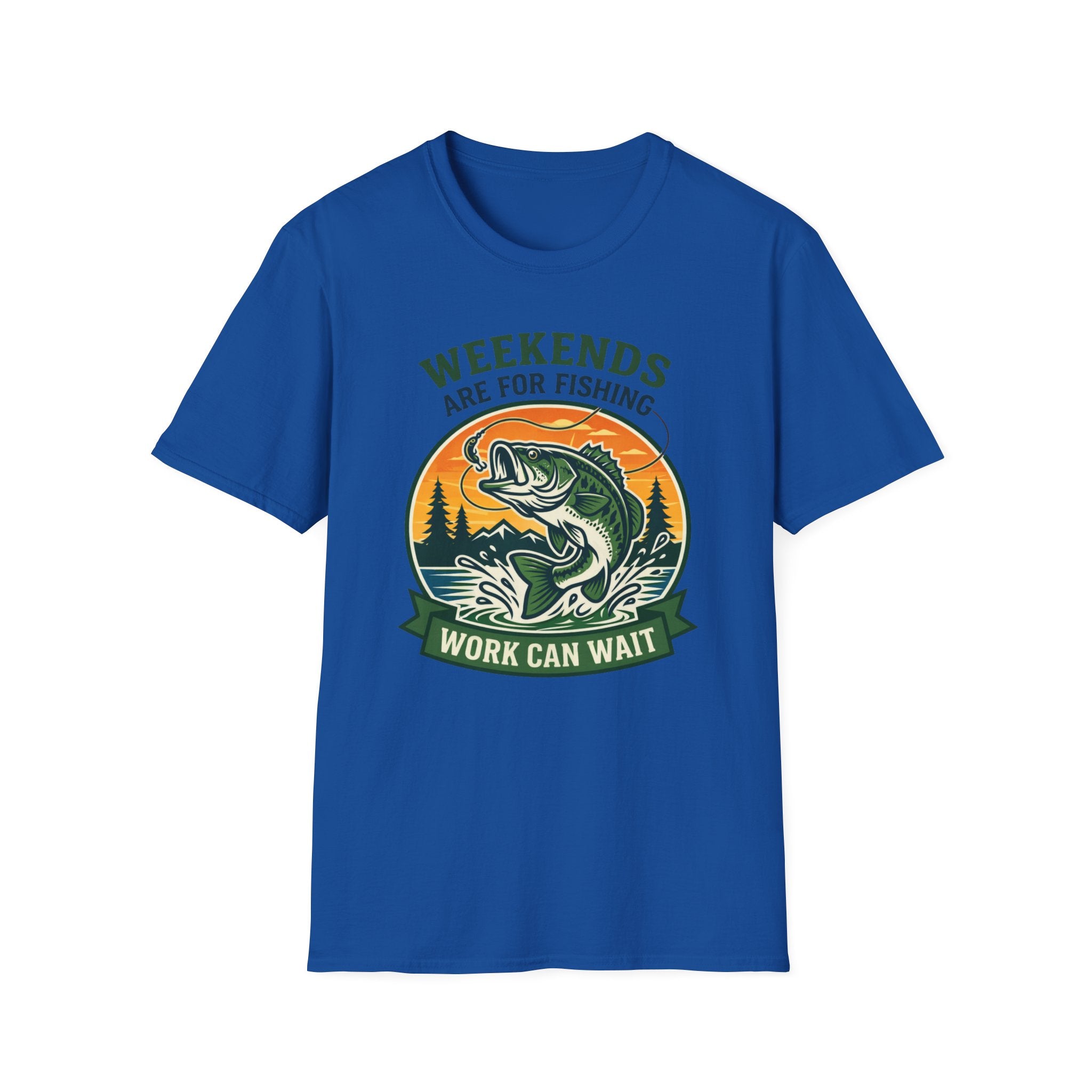Weekends Are For Fishing Work Can Wait T-Shirt