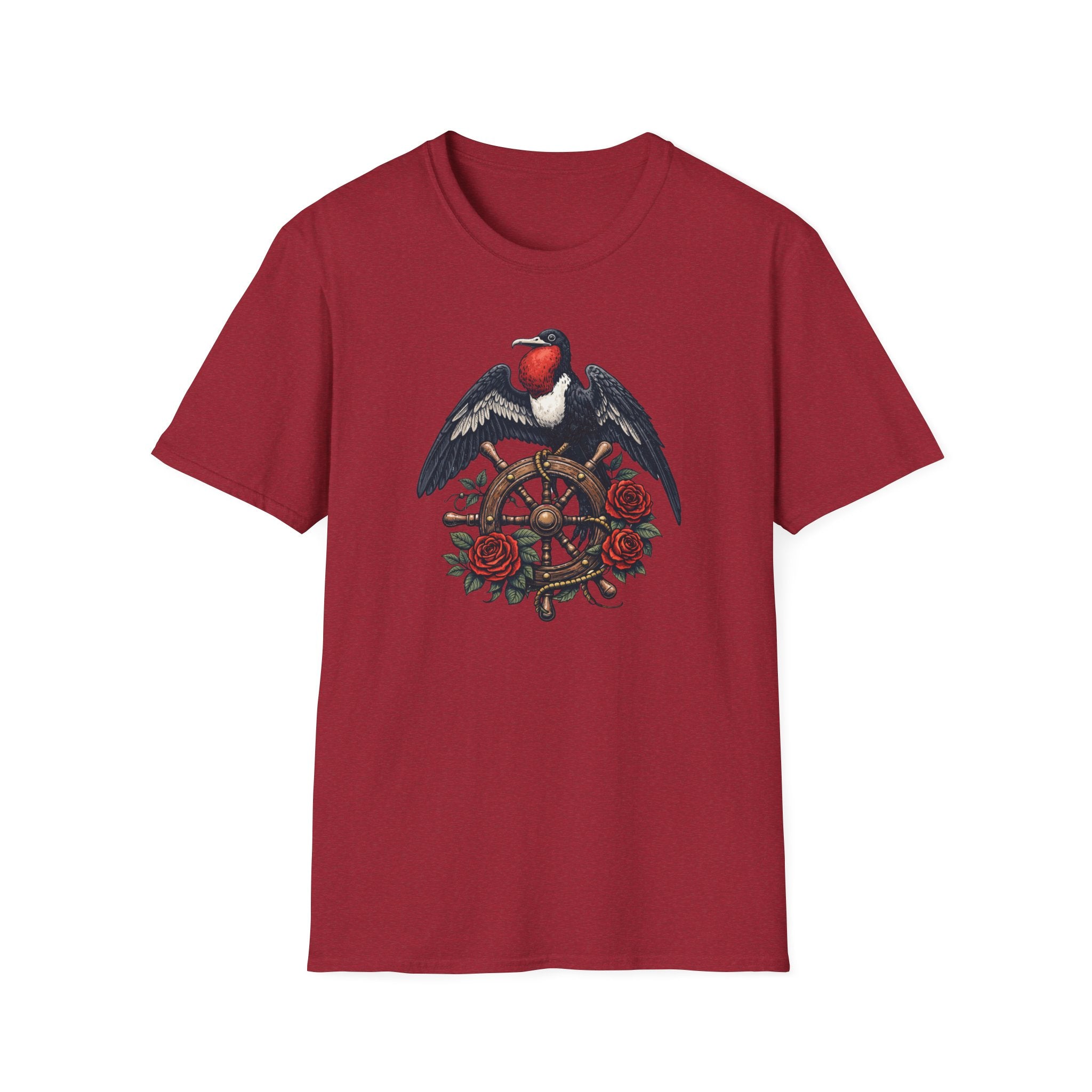 Bird Helm Roses T-Shirt