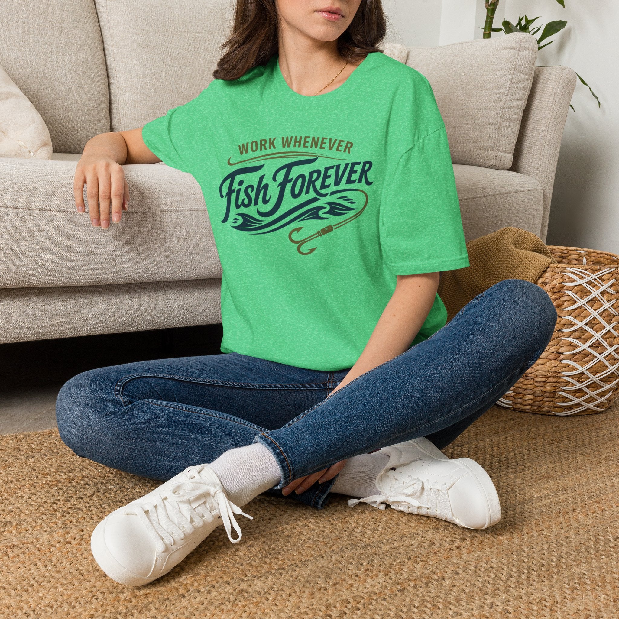 Work Whenever Fish Forever T-Shirt