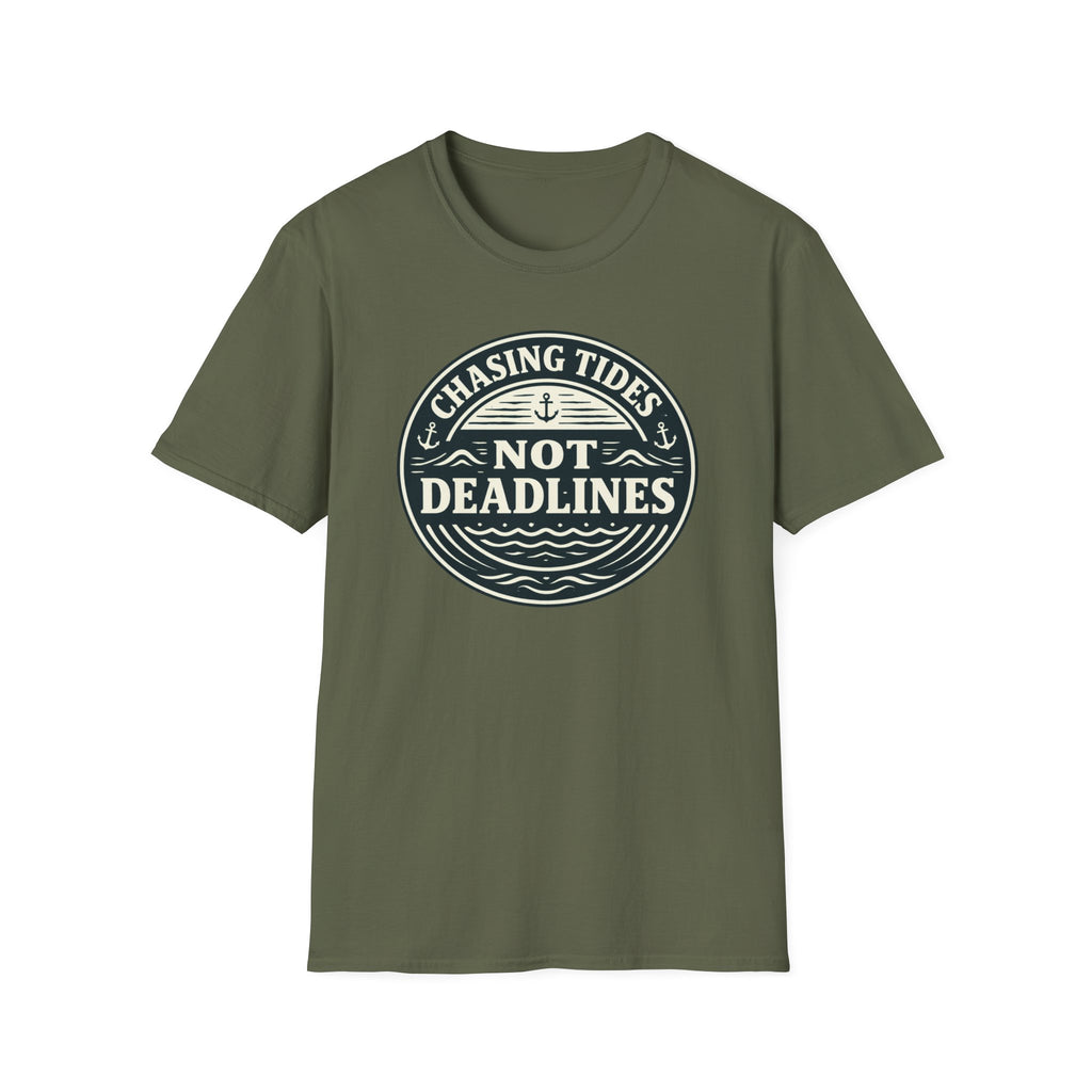 Chasing Tides Not Deadlines T-Shirt