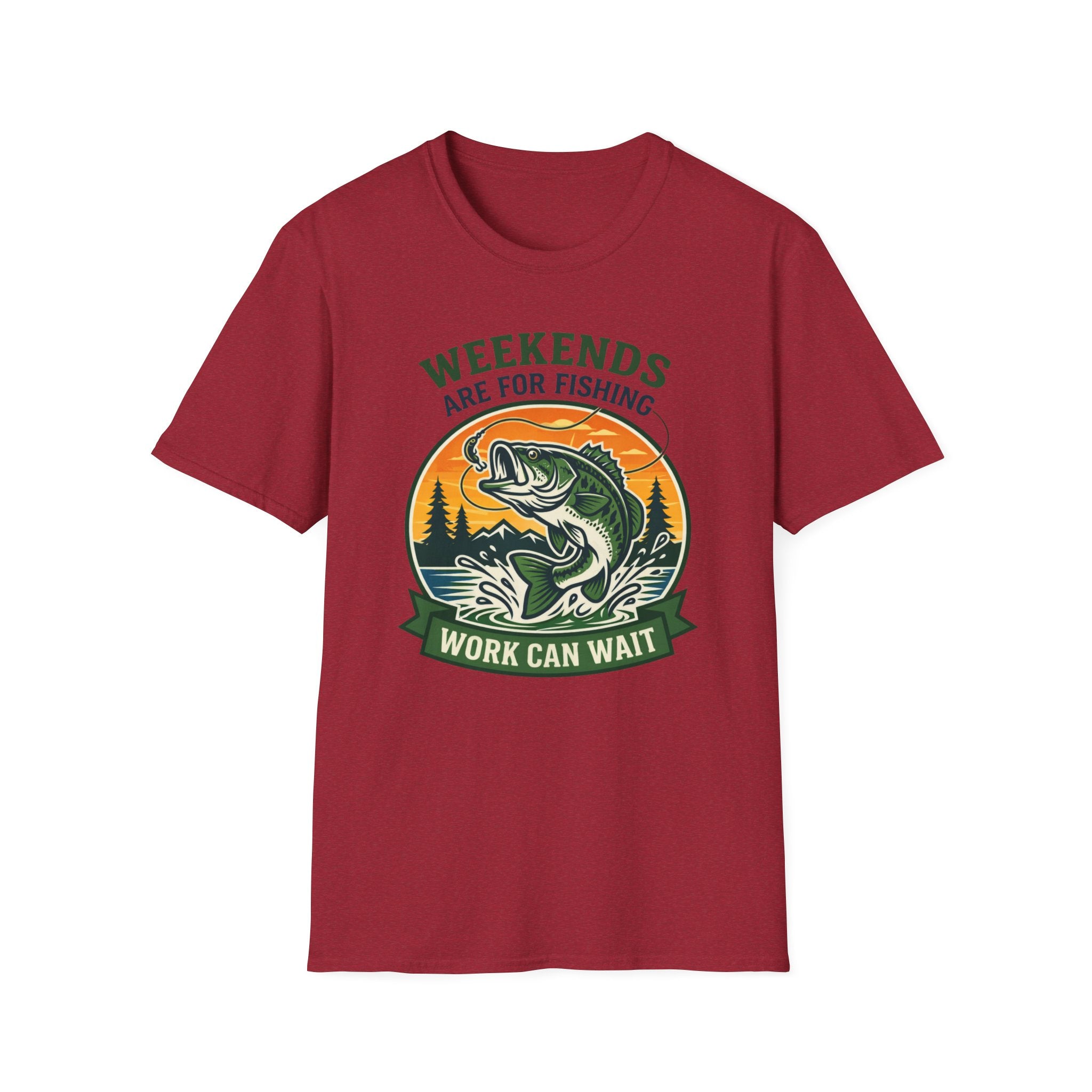 Weekends Are For Fishing Work Can Wait T-Shirt