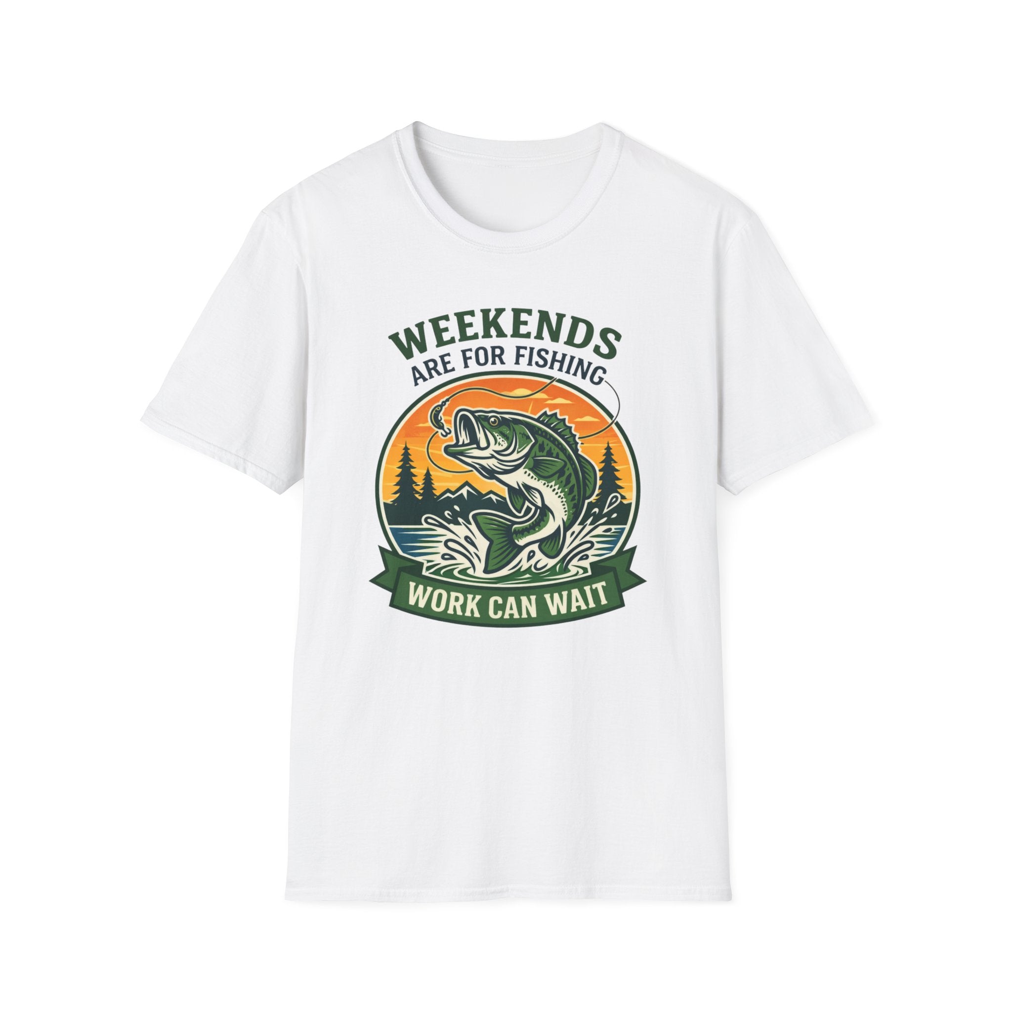 Weekends Are For Fishing Work Can Wait T-Shirt