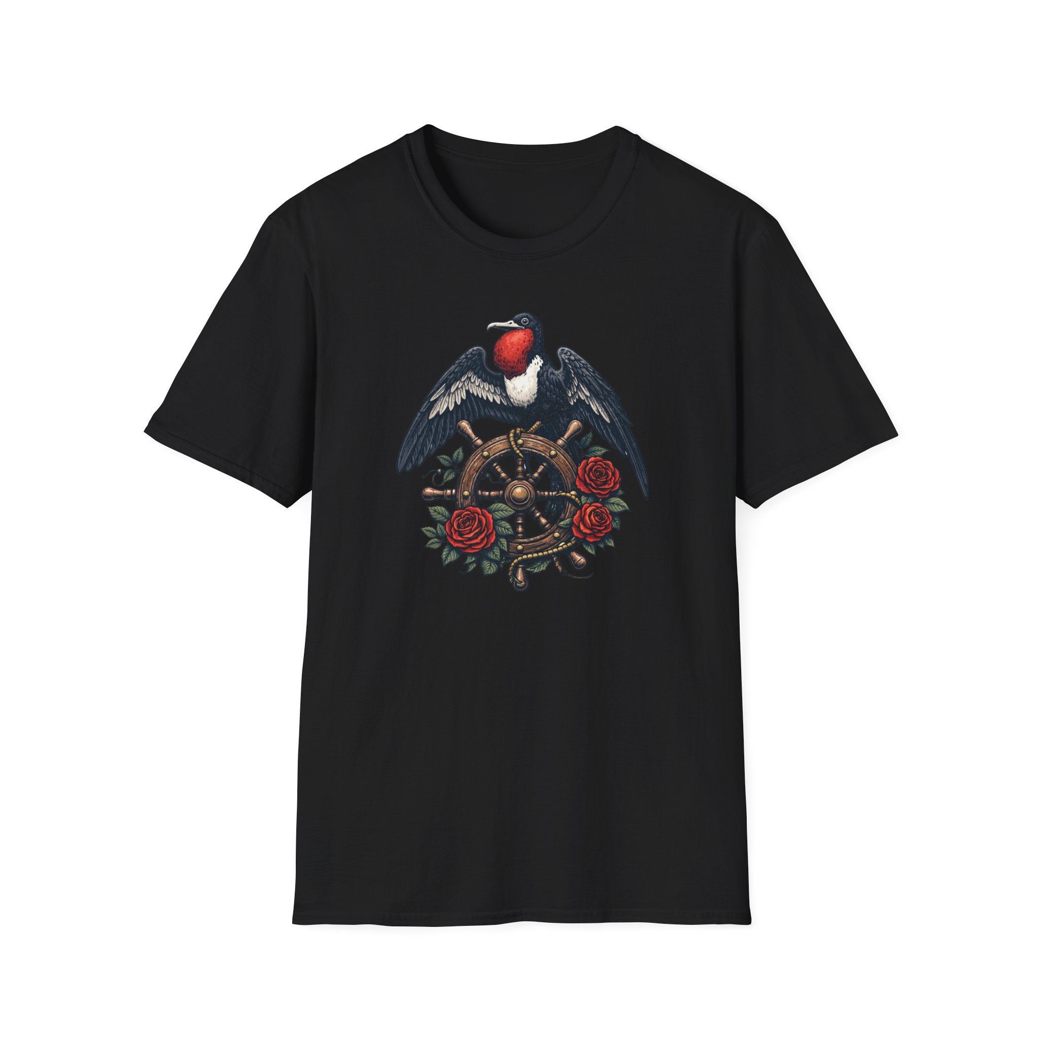 Bird Helm Roses T-Shirt