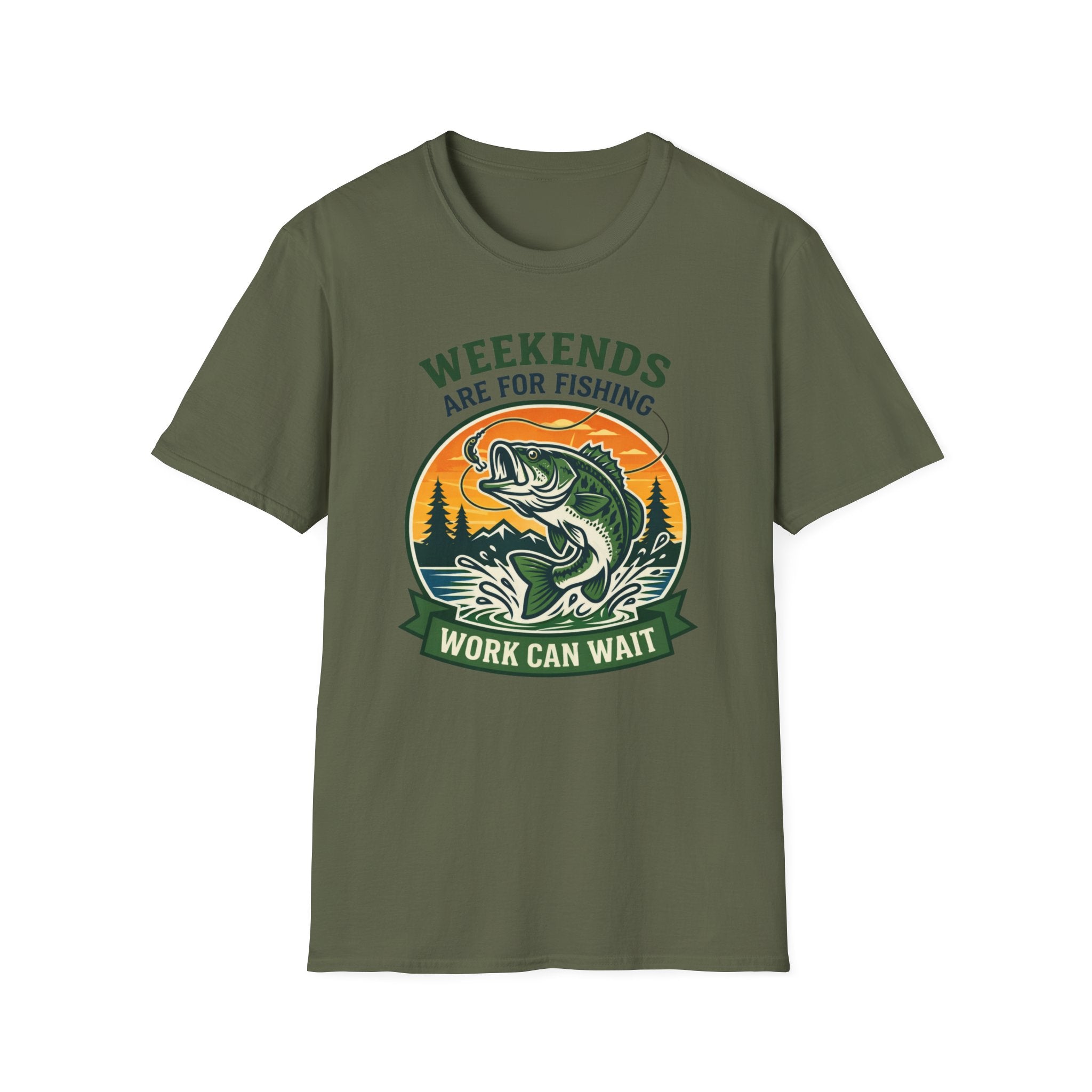 Weekends Are For Fishing Work Can Wait T-Shirt