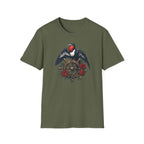 Bird Helm Roses T-Shirt