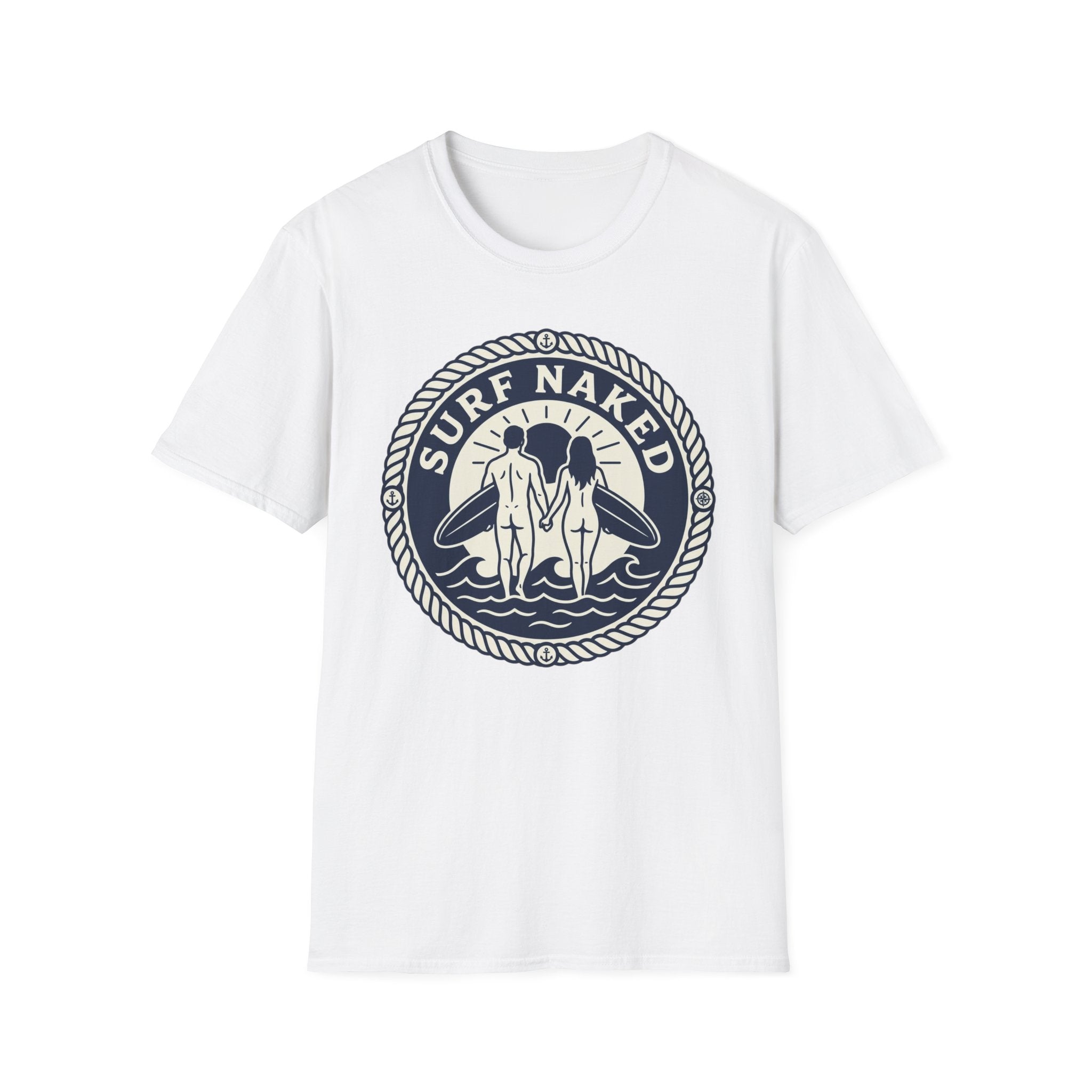 Surf Naked Couple T-Shirt